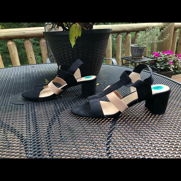 Impo- Edwina NWOT black & beige sandals, size 8 M - Picture 4 of 14